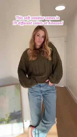 Sweater weather! Click the link in our bio to shop this cozy cable-knit sweater at Amazon 🛍️ #amazonfashion #sweaterweather #fallfashion #OOTD #sponsored