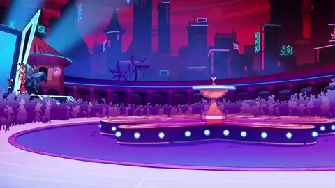 Vox's weapon destroys Heaven's barrier #hazbinhotel #seasonfinale #vox #lucifermorningstar #cannon 