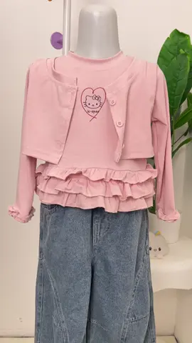 oneset new style🎀🩷#setelananakperempuan #onesetkoreanstyle #bajuanak #setelananak #setelanjeansanak 