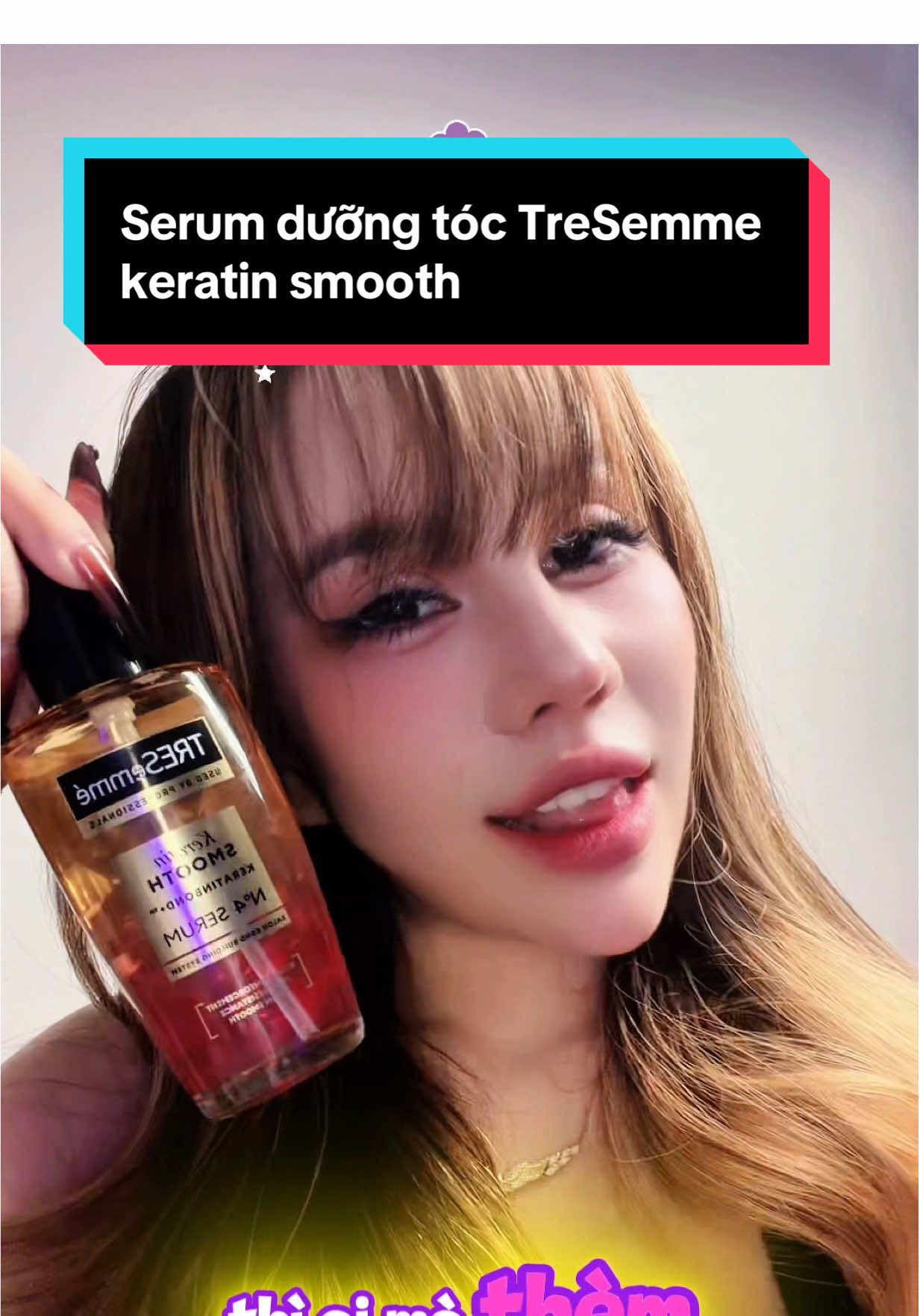 Serum dưỡng tóc Tresemme keratin smooth #tresemme #bebanh2k4review #keratinsmooth #hoptaccungunilever #xuhuong 