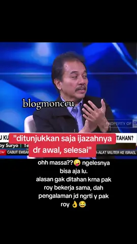 pak roy panci udh pengalaman jd lebih ngrti proses penyelidikan😂 #fyp #roysuryo #jokowi #ijazahjokowi #viral 