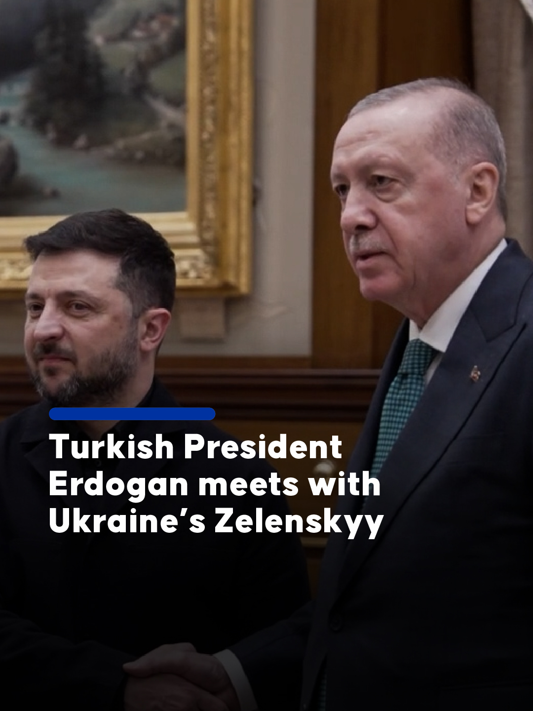 🇹🇷 | 🇺🇦 Turkish President Recep Tayyip Erdogan meets Ukrainian President Volodymyr Zelenskyy at the Presidential Complex in Ankara #Erdogan #Zelenskyy #Ankara #Ukraine #Türkiye #AnadoluAgency #Anadolu