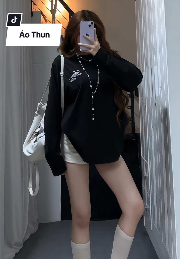 Áo thun tay dài #aothun #aothuntaydai #aothunnamnu #aothundaitay #thaosuneo 