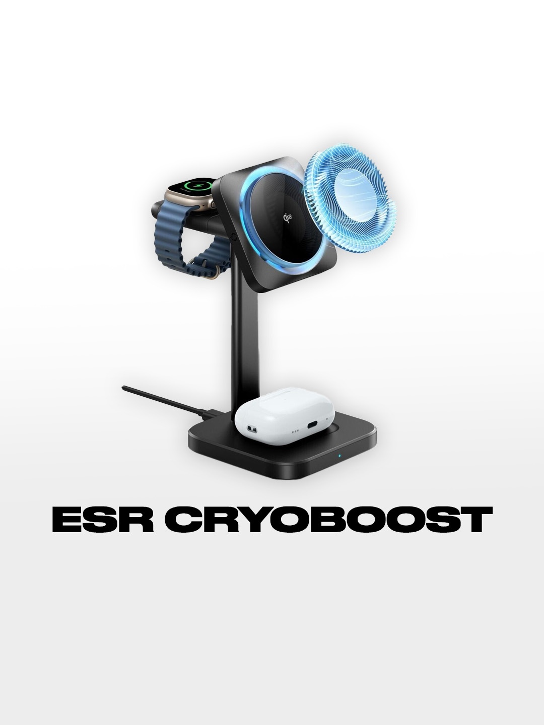 Damit hast du kein Kabelsalat mehr an deinem Gaming Setup! #esrtech #magsafeladestation #3in1ladestation #wirelesscharger