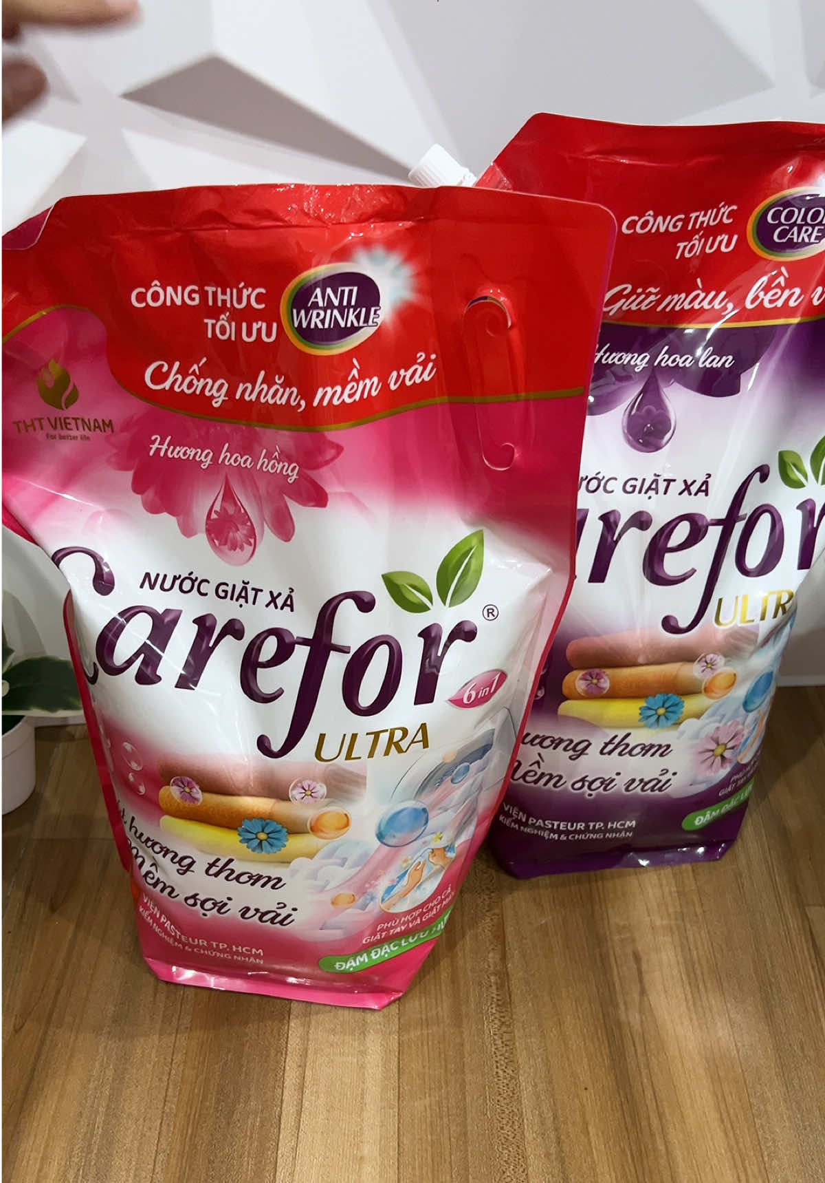 Lưu hương lâu làm mềm sợi vải #nuocgiat #nuocgiat6in1 #nuocgiatcarefor #xuhuong #tranghatay96 