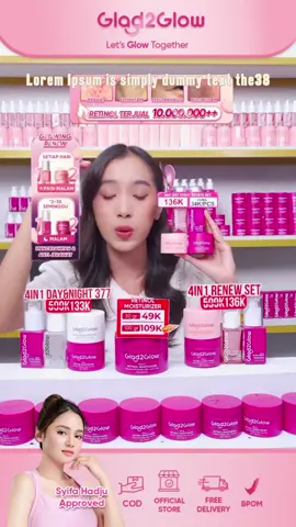 [Earthly Allure] Glad2Glow Peach Retinol Moisturizer - Pelembab Wajah Anti Aging Retinol Facial Moist | Krim Wajah Mencerahkan day cream night cream moisturizer panthenol | Mencerahkan Flek Hitam Mengurangi kerutan mencerahkan warna kulit tone cream wajah