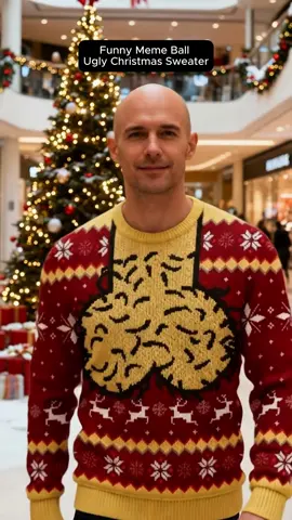 😂🎄#christmas #funny #fyp #ugly #sweater 