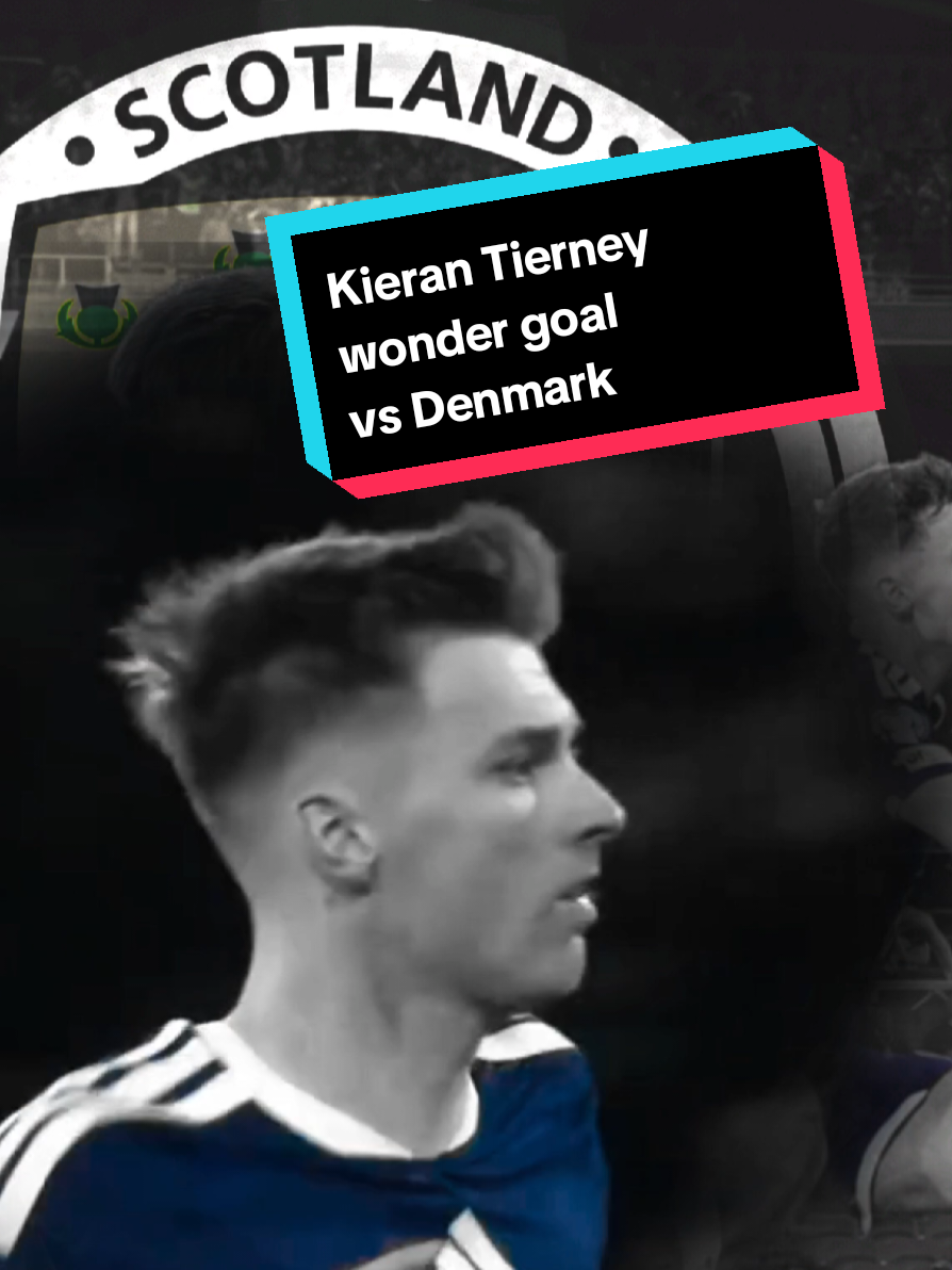 Kieran Tierney wonder goal sends Scotland fans into rapture.  The Celtic and Scotland stalwart arrived at the right place and right time to hit a left footed thunderbolt from the outside of the Danish box away from the diving clutches of his club number one, Kasper Schmeichel.  What a goal and what a celebration. The goal helped Scotland qualify for a World Cup for the first time in 26 years.  #Scotland #worldcup #footballtiktok #footballtogether #worldcup 