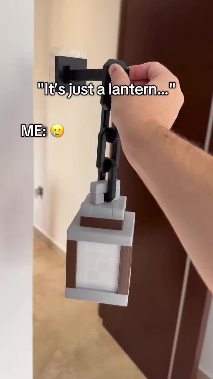 The COOLEST nostalgic lantern. Get yours in Bio #Minecraft #fyp #nostalgia