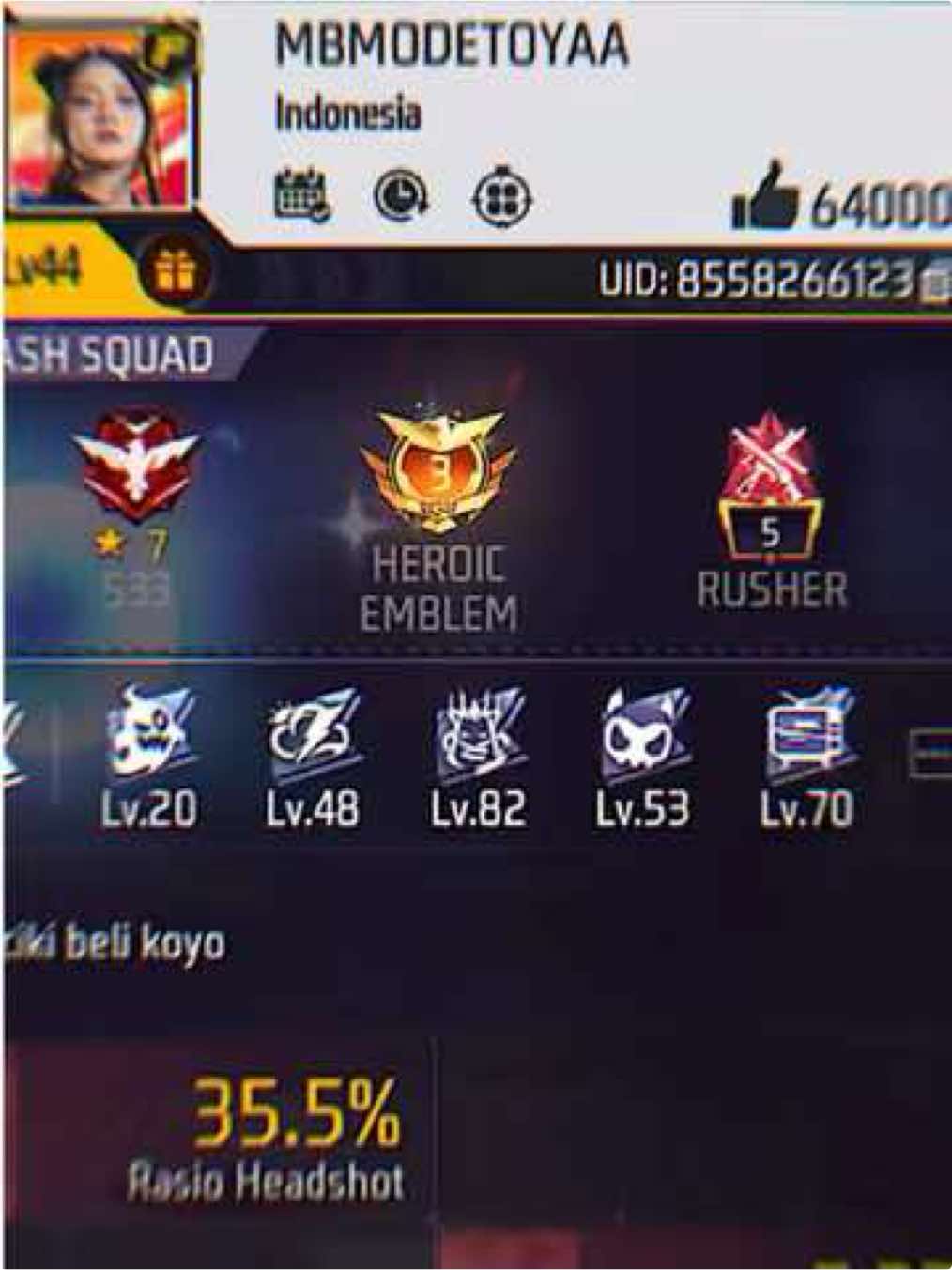 Ada yang mau kena acak-acak sama mimin? 😈 #FreeFire #FreeFireMAX #MiminBooyahID #FF #freefirexdigimonadventure 