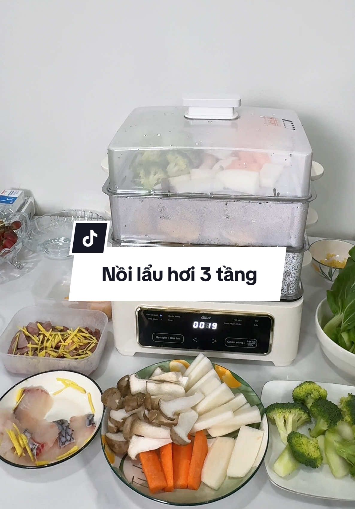 Nồi lẩu hơi 3 tầng nhà Gilux. Ăn lẩu, ăn hấp, ăn cháo,....đều ngon ạ #noilauhap #gilux #noihap3tang #noihap #phamhoadaily 