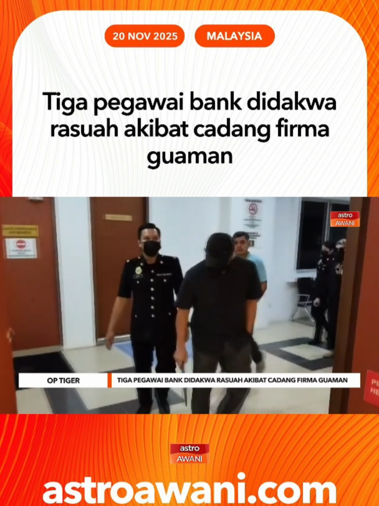 Dua pegawai dan seorang bekas pegawai Maybank di Mahkamah Sesyen Shah Alam atas pertuduhan menerima rasuah bagi cadang firma guaman. #AWANInews