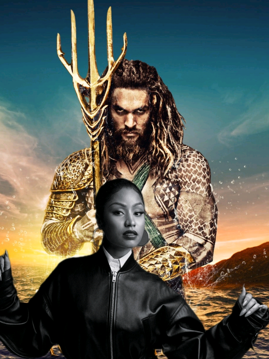 A Doodle A Day ..DAY 165 ☺️🔱 Drawing AQUAMAN'S TRIDENT 🔱 ...To NIKKI MINAJ 🎶 SUPER BASS?? 🤔 (Piece 10 DC Comics🦸) #fyp #artwork #sketch #dccomics #aquaman 