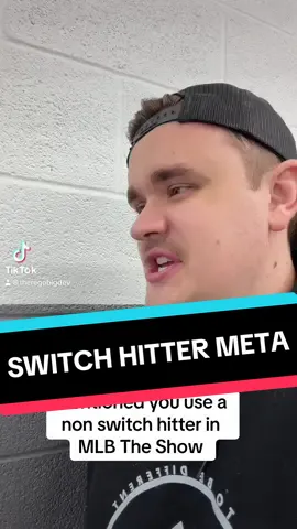 POV: You mention to an MLB sweat you don’t use all switch hitters. #mlbtheshow #switchhitters 