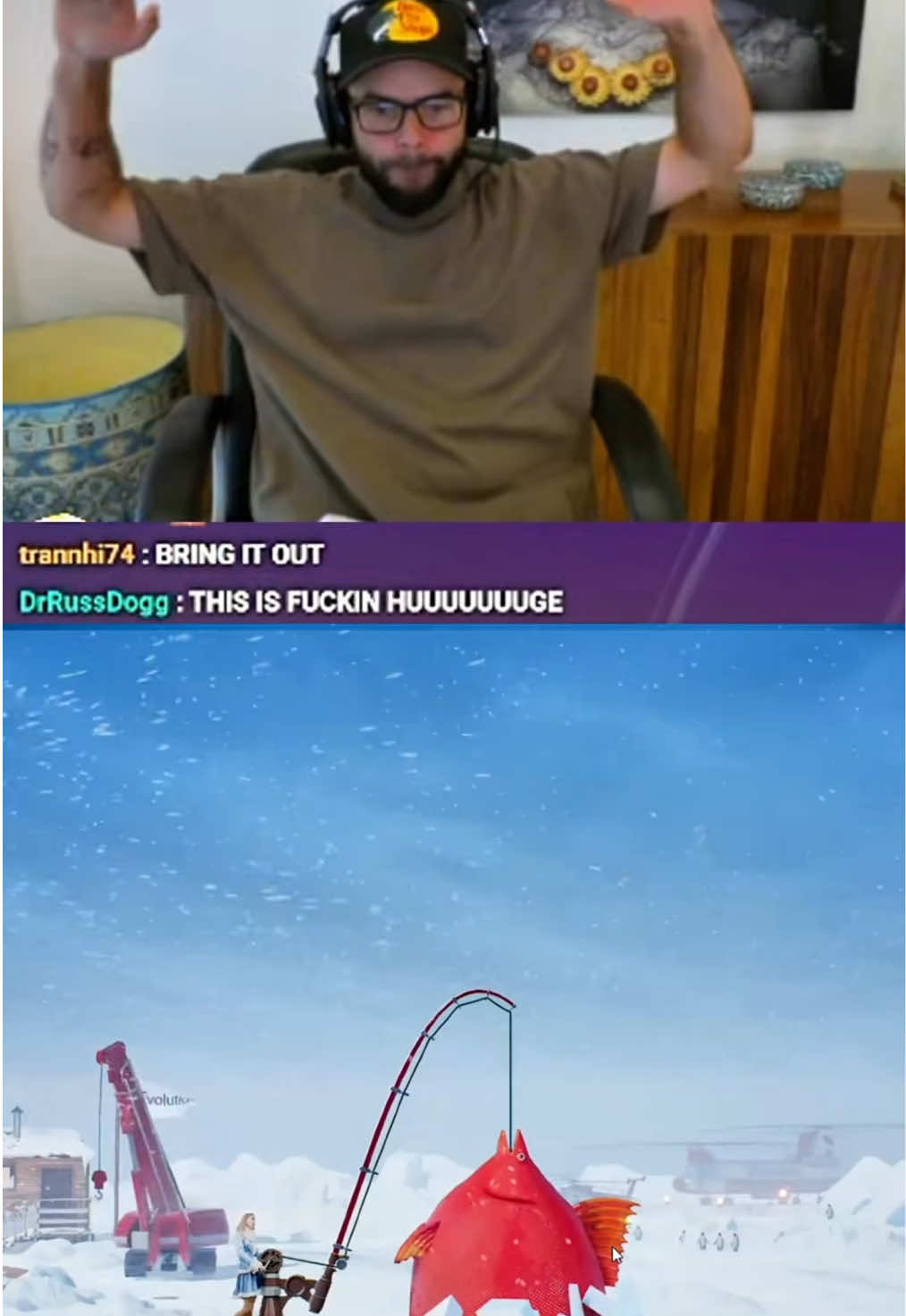 Nadeshot goes ice fishing  #fyp #foru #gaming 