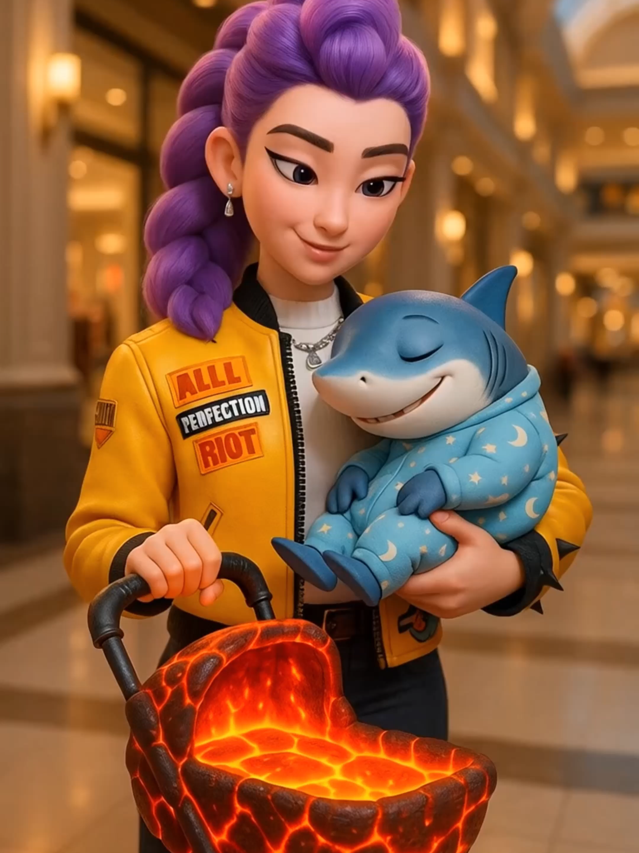 Putting baby Brainrots in their strollers #brainrot #italianbrainrot #demonhunter