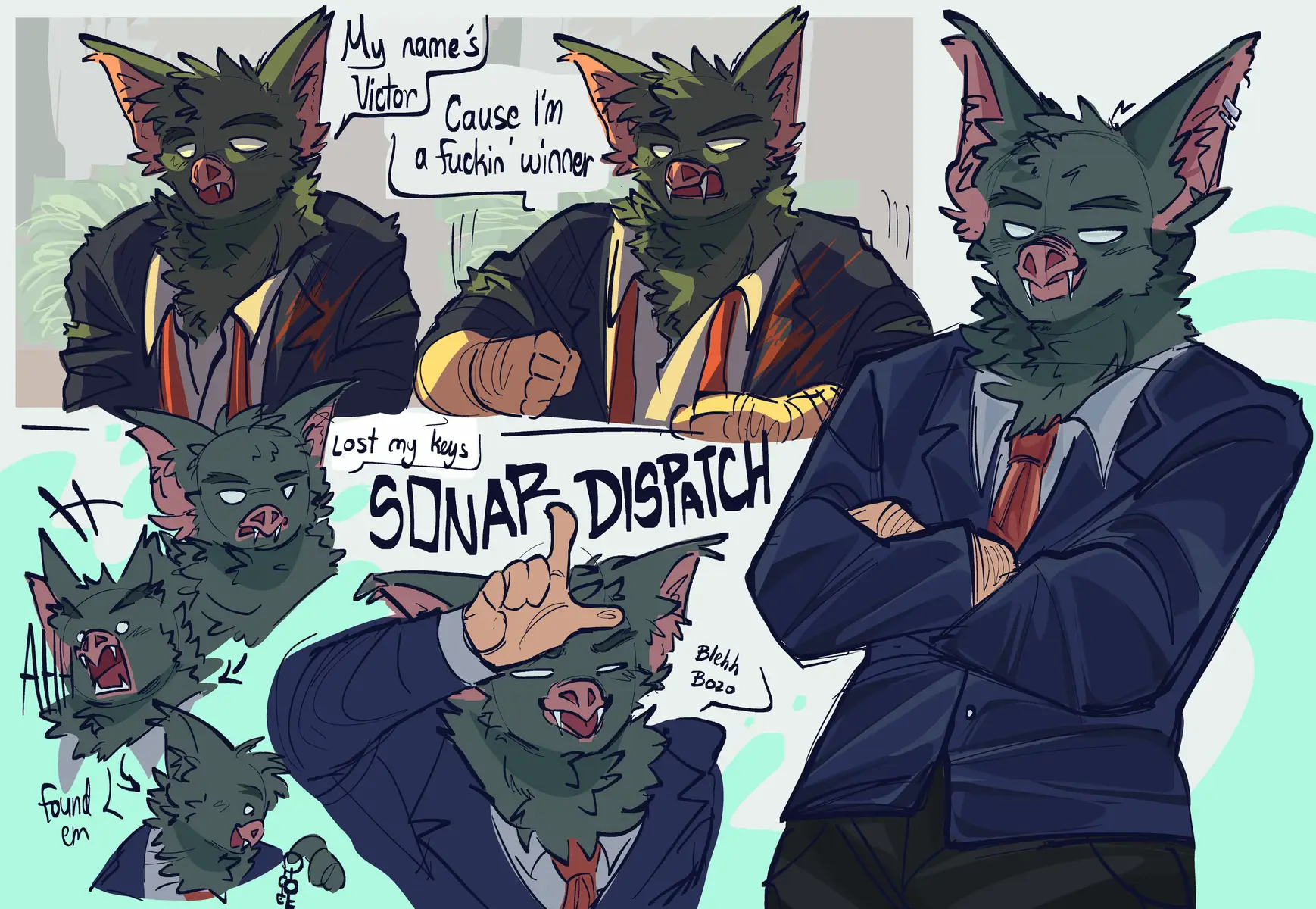 idgaf if this flops, SONAR GOATED AS HELL!!  #fyp #dispatch #dispatchgame #fanart #sonar 