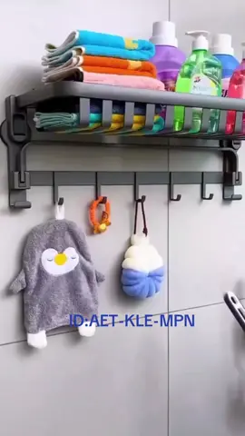 Porta Toalha Suporte Toalheiro Banheiro Duplo Aço Inox Premium Retratil 90° Sem adesivos, precisa fazer furos🧡✨     Coloque o id do produto no buscador da Shopee 🛍️ ##organizadores##banheiro##coisasparacasa##suportes