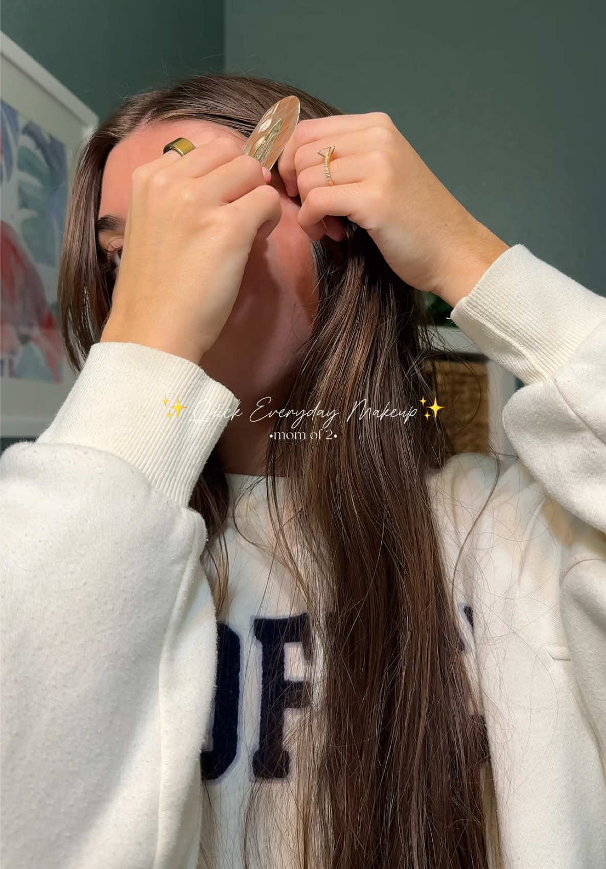 The makeup that keeps me going through the chaos😅 #mommakeup #everdaymakeup #momof2 #momofboth 