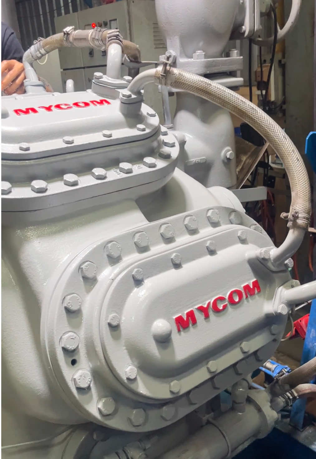 เรียบร้อยดี👌🏼คิวต่อไปเชิญครับ👨🏻‍🔧#Service #Compressor #overhaul #MYCOM N8WBHE #โรงน้ําแข็ง 