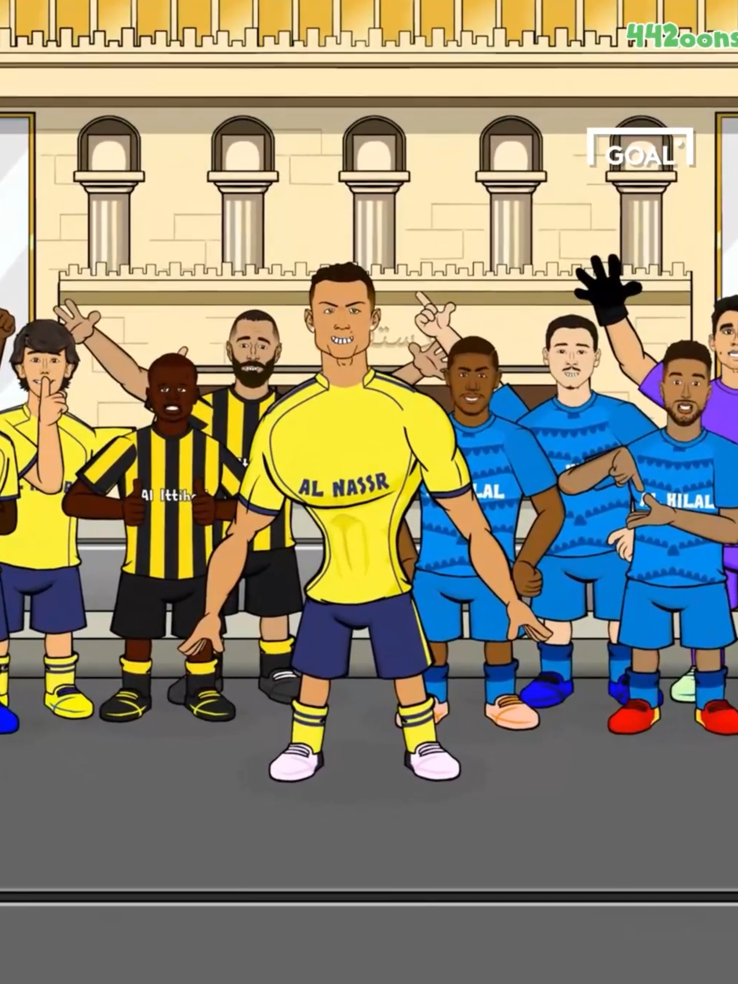 تخيل لو أنا كافة نجوم الدوري السعودي يعيشون في مكان واحد🤯، كيف سيتعامل رونالدو ومحرز وبنزيما وبقية الرفاق 🧐 @442oons