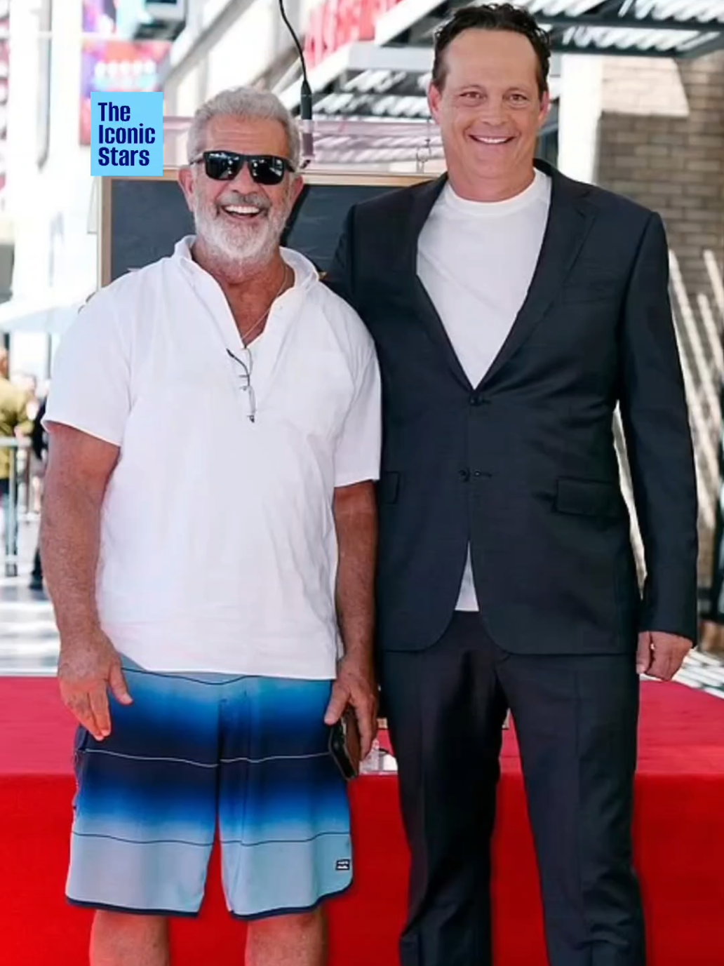 Mel Gibson at Vince Vaughn's Hollywood Walk of Fame 🔥❤️ #melgibson #vincevaughn #walkoffame 