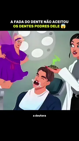 A FADA DO DENTE NÃO ACEITOU OS DENTES PODRES DELE 😱 #narrastar #desenhoanimado #cartoons 