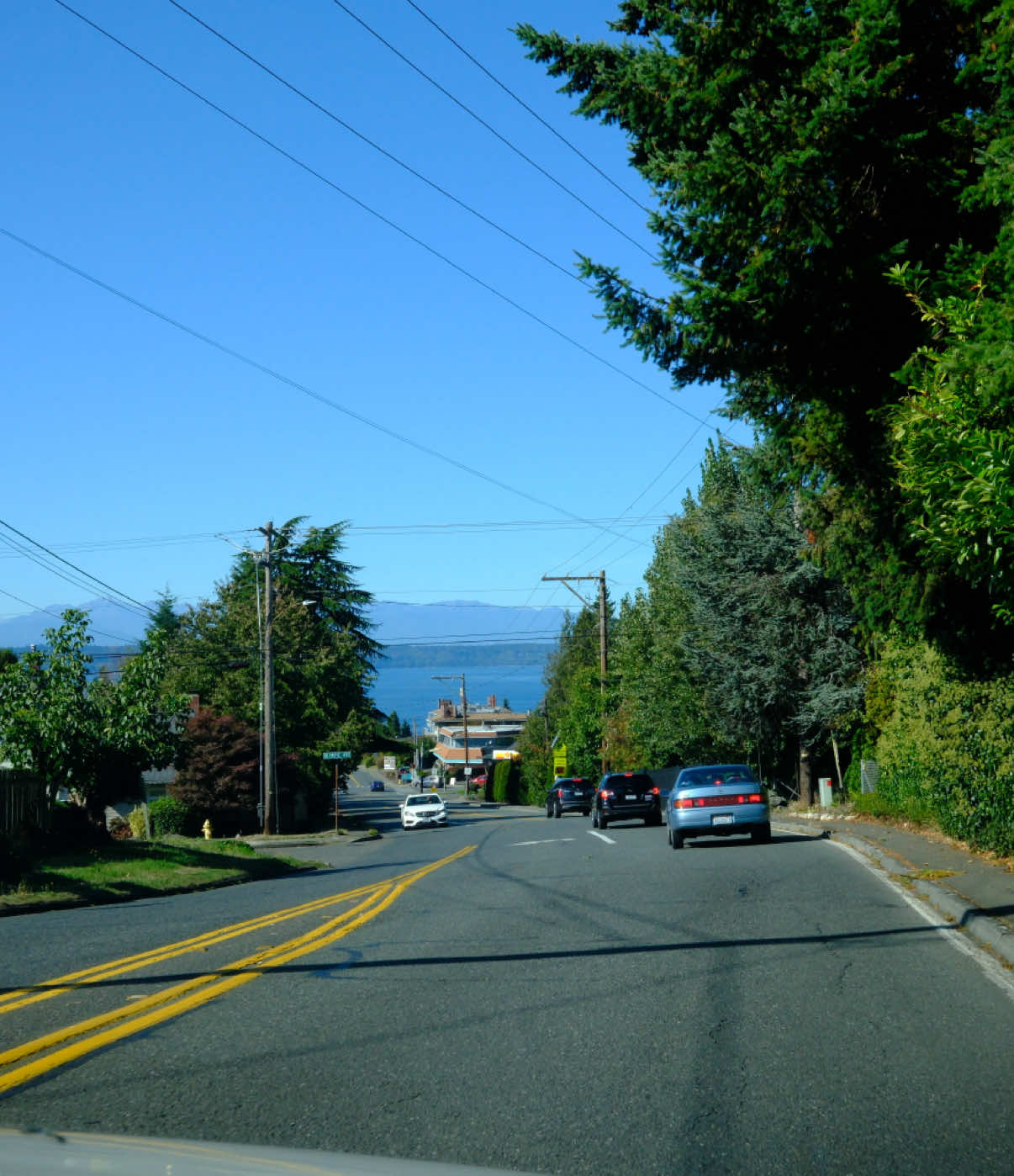 me every two minutes taking videos of the road in seattle because the views were stunning 🏔️ #seattle #roadtrip #washingtonstate #mountains 