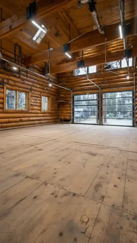 DIY Epoxy Log Floor Garage Transformation! #DIY #garage #epoxy