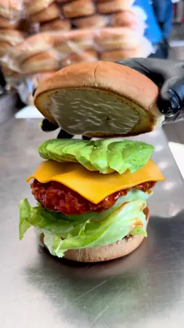 Spicy chicken sandwich at Nexx Burger #fastfood #chickensandwich #spicy #downey 
