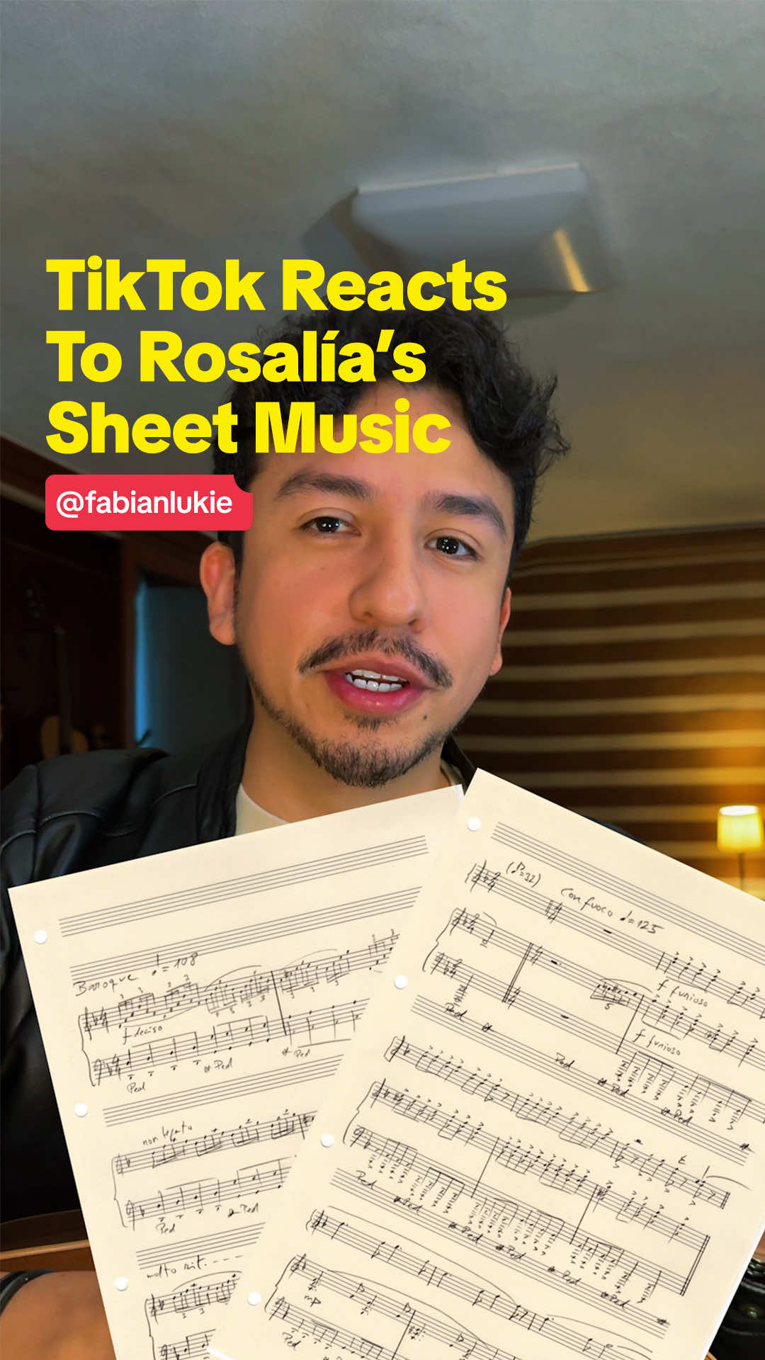 MusicTok's take on @La Rosalia’s sheet music has me ✨levitating ✨