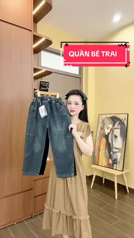 Quần jean bé trai ngầu lòi , chất k điểm chê luôn các mẹ ơi #quanbetrai #thoitrangtreem #viral #maccungthuy 