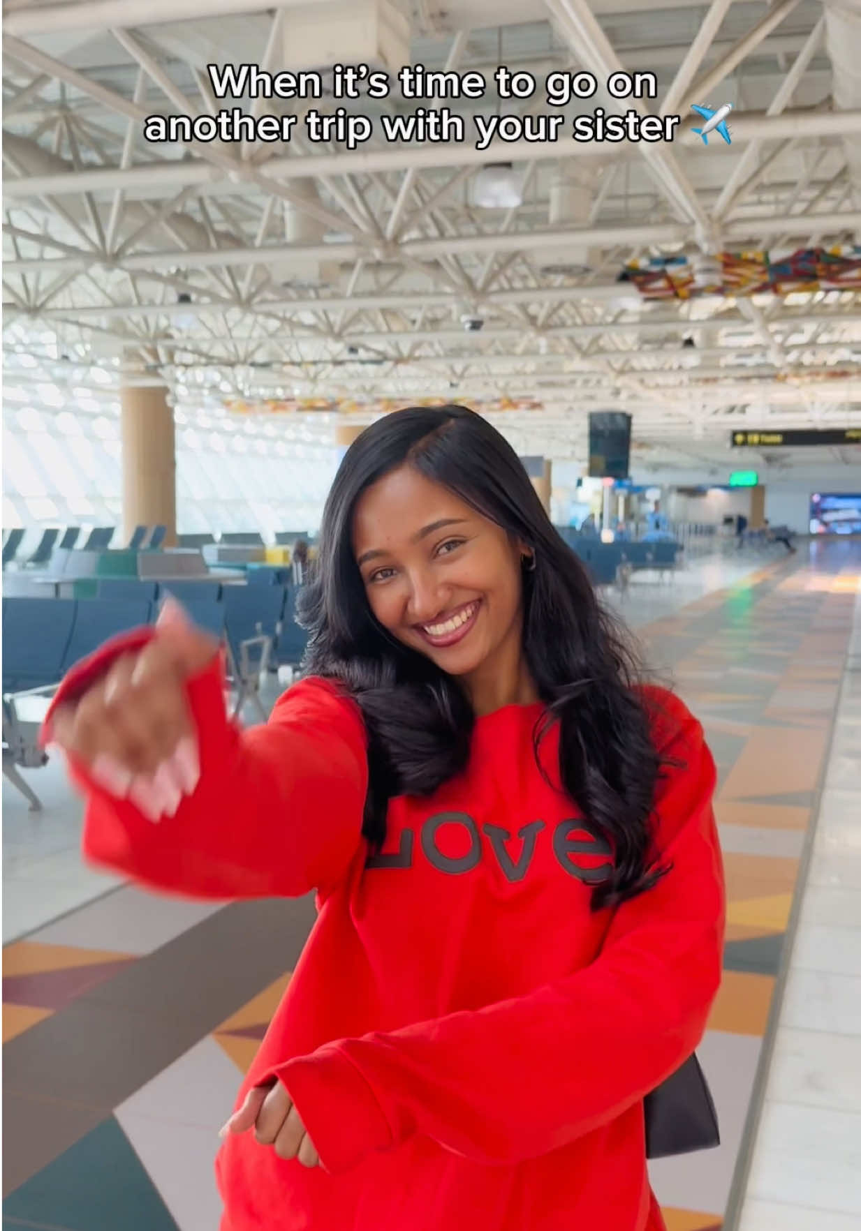 ain’t no better feeling ✈️☁️ @Yoadan #sisters #fyp #relatable #travel 