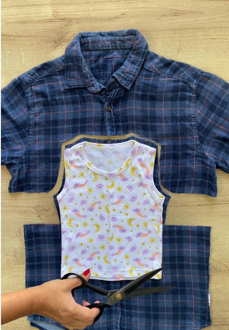 Hacer vestido con una camisa vieja, reciclar ropa vieja