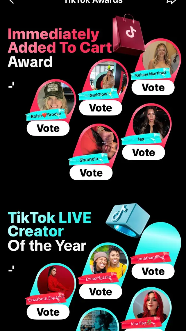 To all my supporters that have been asking about voting!! It’s now open 😆 Search: Tiktok awards then scroll down to my category! Thank you 😊  P.S this can be done daily 🤩🙌🏼✨#tiktokawardsus #tiktokawards 