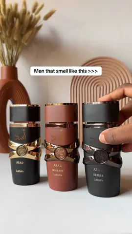Perfume that smell incredible on men  Which is your favourite?? Asad-27k  Asad bourbon 28k  Asad elixir -35k  Kindly send a dm to order  #lattafa#fragtok#lattafaperfume#fyp#perfumelover