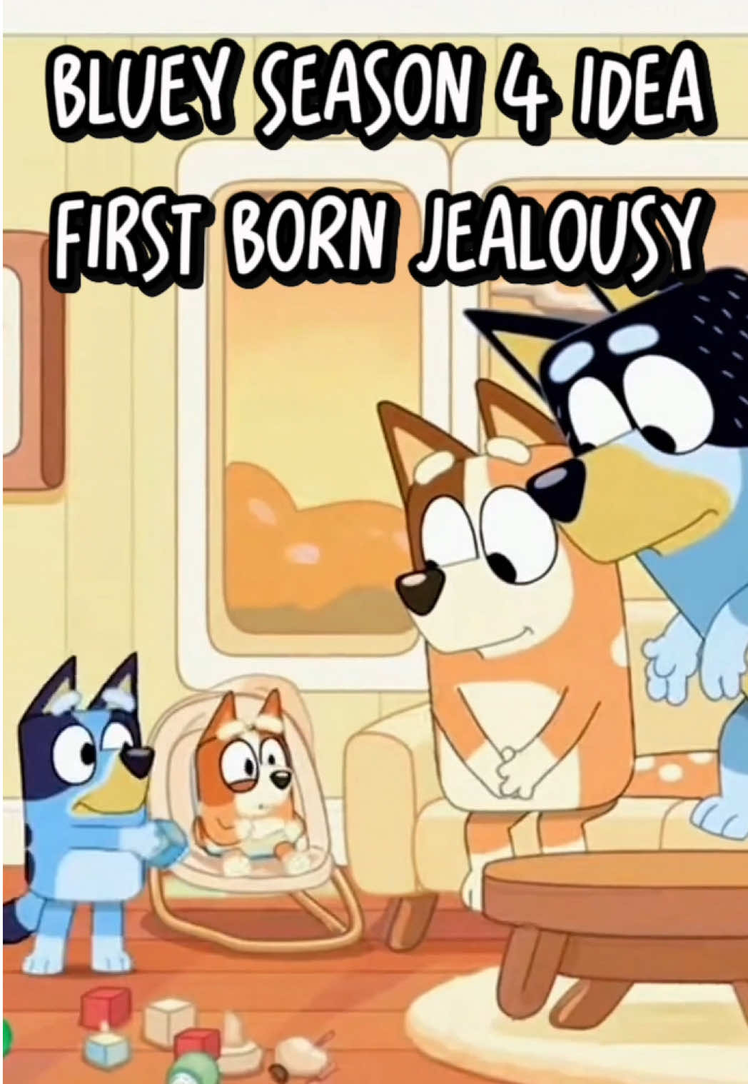 #bluey #blueytok #sora #firstborn #animation  first born jealousy | big sister feels replaced 🥺 What if Season 4 showed the struggle of first-born jealousy? Toddler acting out because baby gets all the attention... then Mom finally understands 💙 