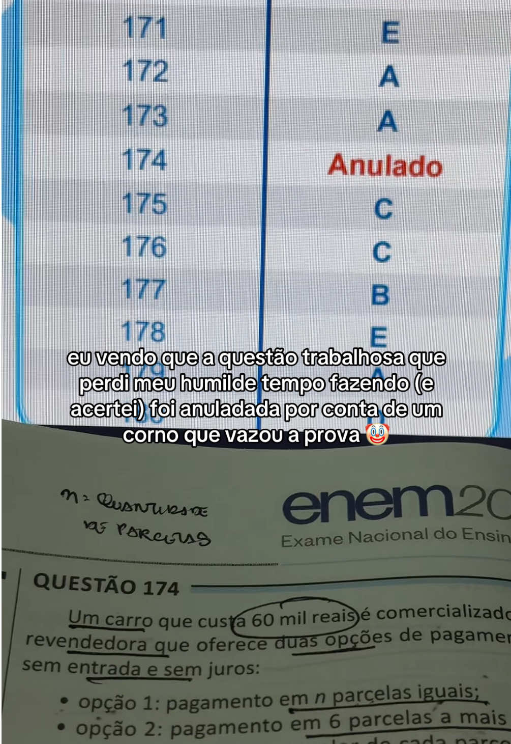 oh ódio #enem #inep #fraude #fy #enem2025 