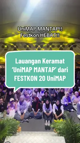 Festkon UniMAP membuka tirai. Terima kasih semua yang memeriahkam malam pembukaan. Nantikan perkongsian suasana festkon sepanjang 8 hari berlangsung #UniMAPMantap 