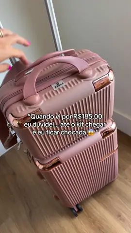 A qualidade me surpreendeu MUITO! #TikTokShop #Achadinhos #AchadinhosTikTok #MalaDeViagem #KitDeMala  