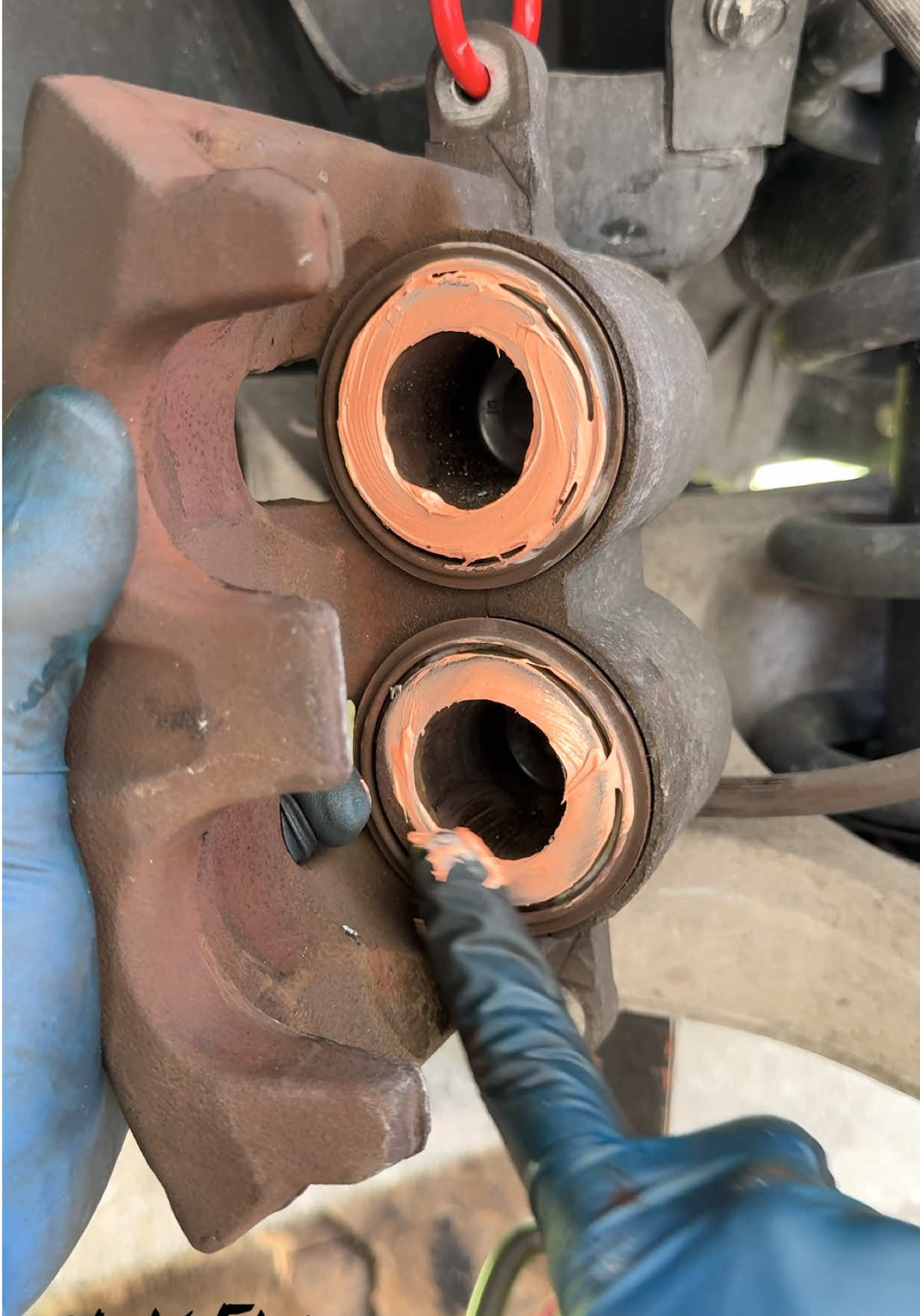 You’ve seen plenty of brake job videos from me so here are some tips for going the EXTRA mile to make the brake job absolutely perfect! Do you guys do anything else that I didn’t cover??? If so comment below!  1. Never hang brake calipers from the brake line. They aren’t designed for that kind of pulling force so it can damage them. 2. Always clean brake rotors when they are brand new because they have oils on them from the factory to prevent them from rusting.  3. Clean the caliper bracket where the brake hardware sits so there is less vibration which means less brake noise. 4. Clean your caliper guide pins and the holes in the caliper bracket which they fit into and lubricate them with new silicone lubricant. 5. Lubricate the ears of your brake pads and the brake caliper piston with ceramic brake lubricant to prevent brake noise.  6. Bleed/Flush old brake fluid out and get new brake fluid in because brake fluid is hygroscopic and absorbs water over time which makes it less effective. #ChrisFix #PermatexPartner #DIY