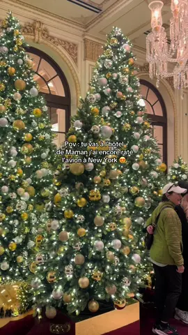 🎄 Tu dois absolument aller dans l’hôtel de maman j’ai raté l’avion 2.Si tu es à NYC pendant les fêtes de Noël.  📍THE PLAZA 768 5th avenue, New York  #NYC #newyorkcity #christmas #homealone #homealone2 