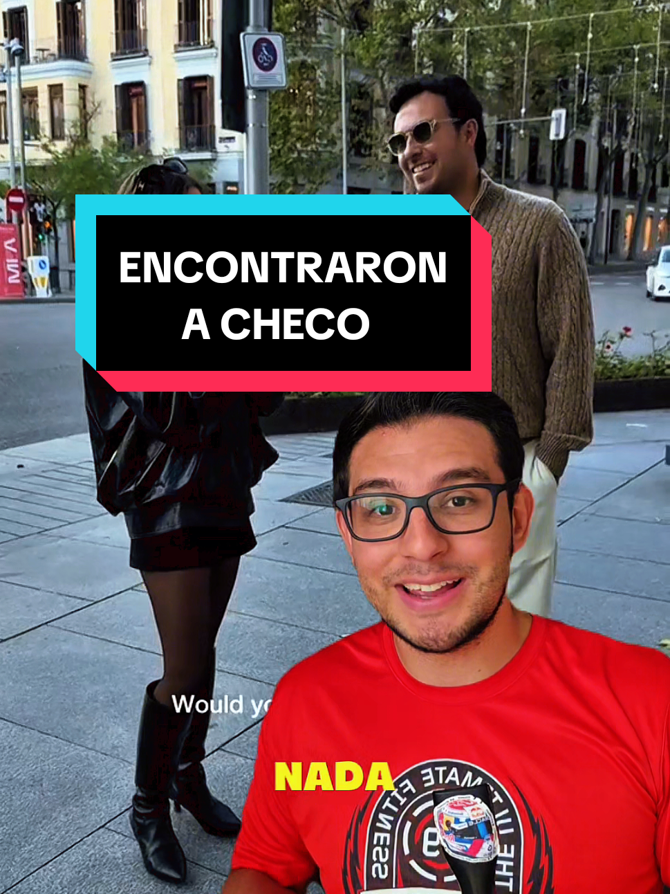 Se encontraron a Checo en la calle e hicieron un tiktok. Recuerden que no tiene nada de malo que no conozcan a Checo o sepan de su vida personal #elcanguf1 #canguinforma #checoperez #f1driver #tiktokmehizover 
