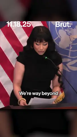 Nicki Minaj spoke at a U.N. panel following criticism for her positive comments about Trump and what the U.S. is saying about attacks against Christians in Nigeria. #Nigeria #UNPanel #GlobalIssues #trumpadministration #NickiMinaj