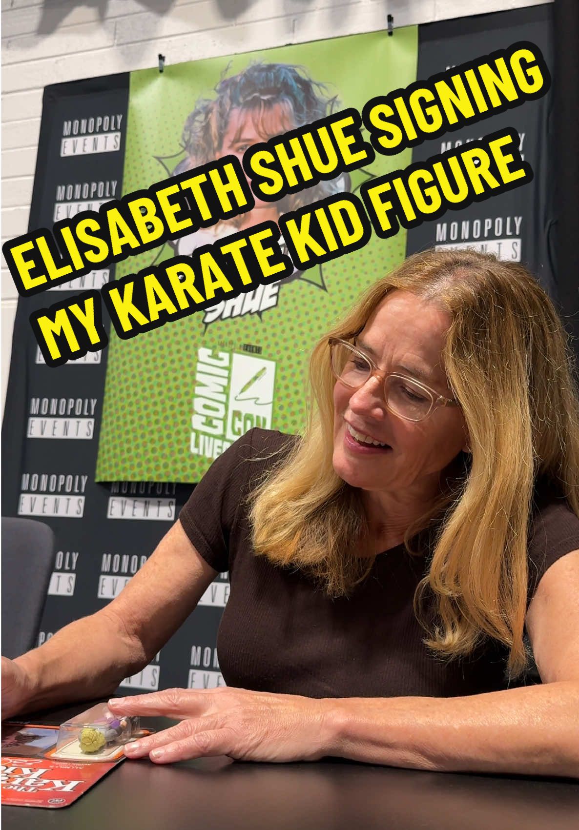 I recently managed to meet Elisabeth Shue who is a film icon and what a lovely guest she was to meet.  I loved her in multiple films and shows but my favourite has got to be Karate Kid. Super 7 have brought out some great karate kid figures and I managed to get them for a good price, so thought I’d start trying to get them all signed.  @Super7 #karatekid #theboys #liverpoolcomiccon #comicconliverpool #backtothefuture 