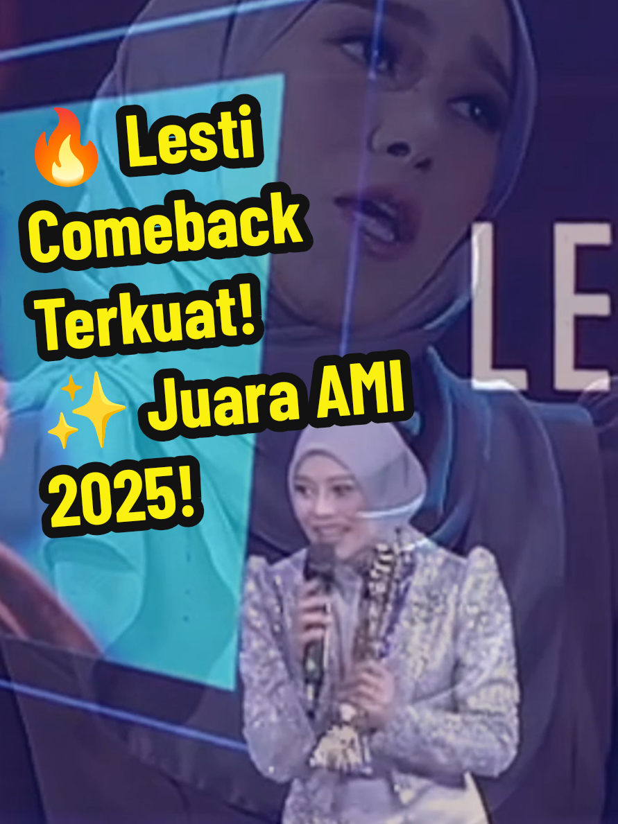 Lesti kembali mengejutkan Indonesia di AMI Awards 2025. Lagu Dilema membawa pulang penghargaan Artis Solo Wanita Dangdut Terbaik. Sebuah momen dramatis yang membuktikan kualitas dan keteguhan Lesti di panggung musik tanah air. 🔥✨ #LestiKejorA #AMIAwards2025 #Dilema #ArtisDangdutTerbaik #DangdutIndonesia 