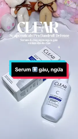 Serum dưỡng ngăn ngừa gàu và làm dịu da đầu Clear Scalpceuticals Pro Dandruff Defense 😘 #Melivechallenge #hoptaccungunilever #clearscalpceuticals #clear #sachgau