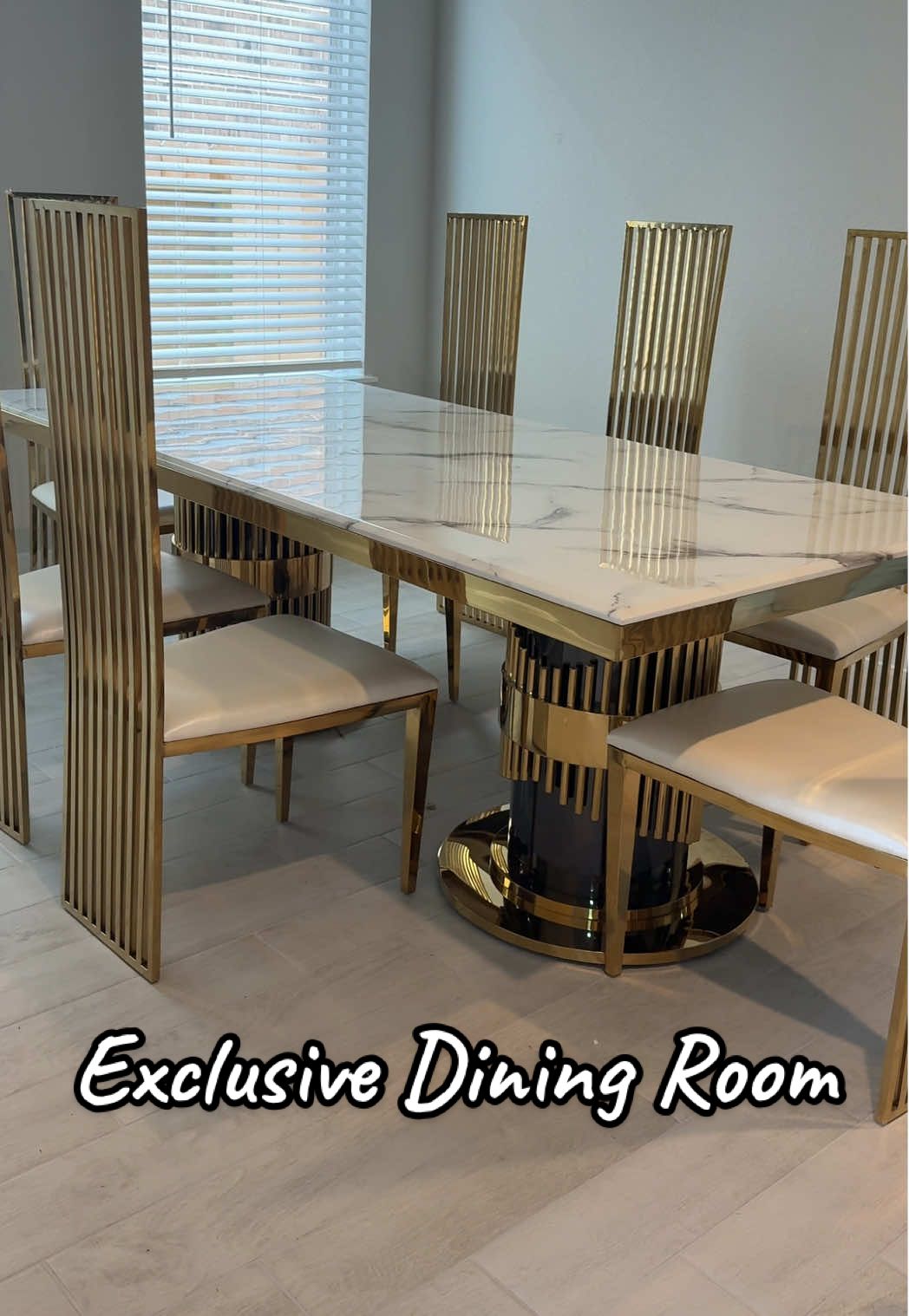 Rectangular Dining Table🧂🍴 📲832 2757498 Screenshot Text Modern Table 🍽️ Interior Design⚜️ Home Decor✨ 💰We Beat any Price💰 📦🚚We delivery 🇺🇸 🛠️Set up Available🛠️ 💵We Finance, Same Cash, No interest💵 📍6830 North Eldridge Pkwy 77041 Houston  🗣️Español & English🗣️ #furniture #diningroom #interiordesign 🎉🛋️🛏️🪑🎊#diningtable #diningroomdecor 