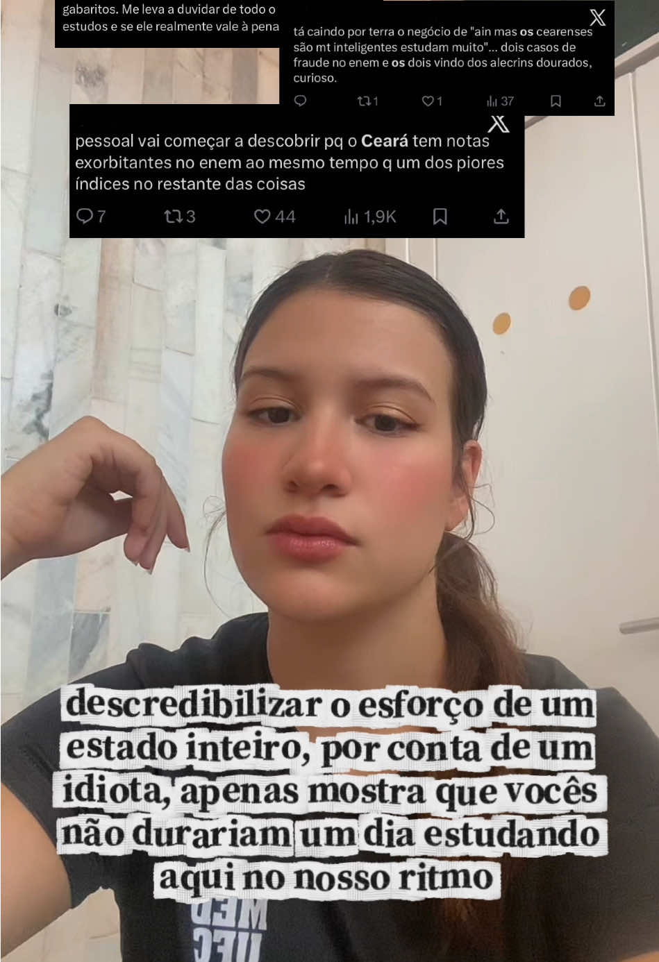 preguiça de discutir com xenofóbico 🙄   #enem #ceara #UFC #uece #medicina 