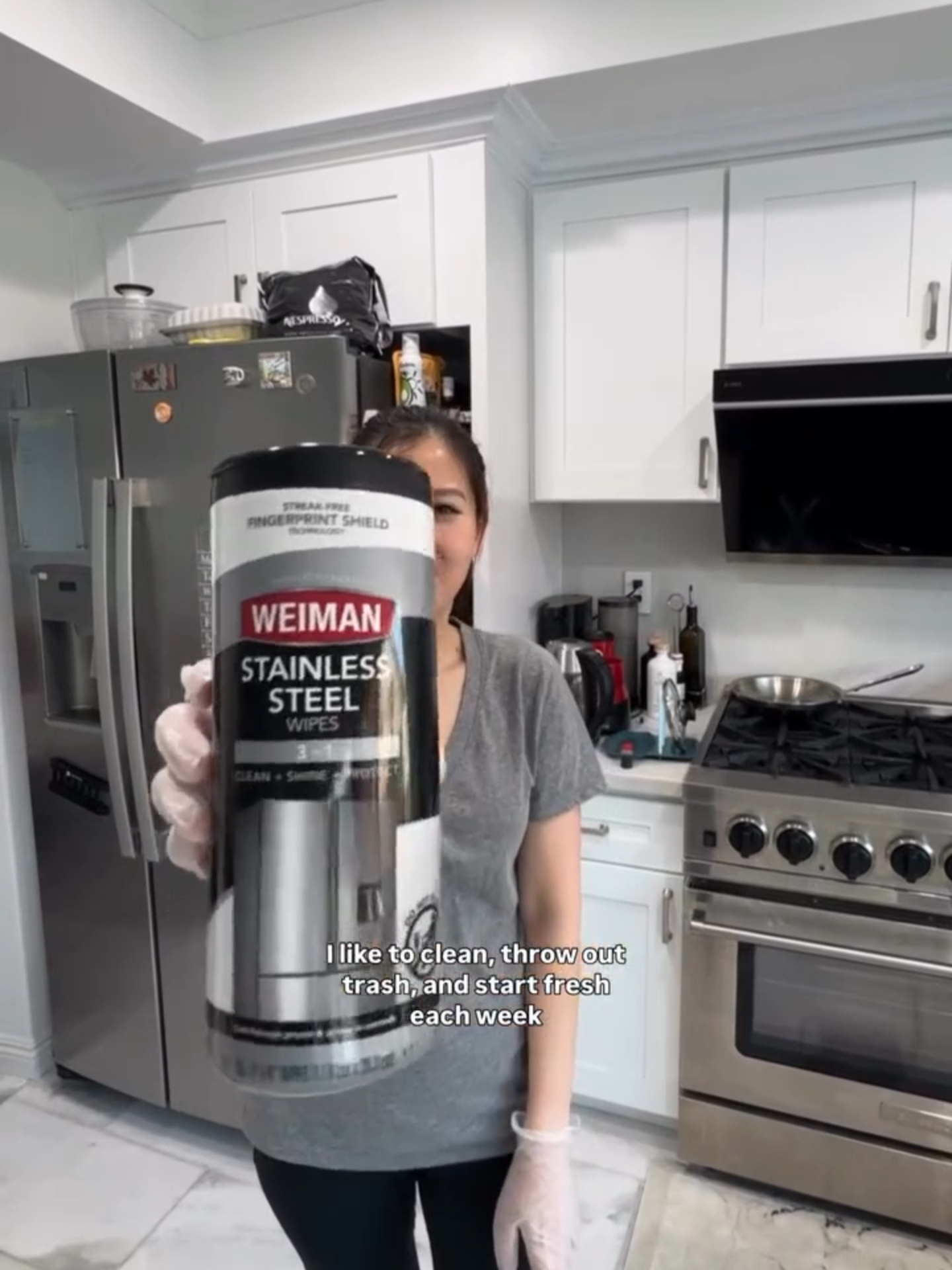 Make your Sunday reset feel like a fresh start💫​ ​ (1) Stainless Steel Cleaner removes smudges, fingerprints, and buildup for a streak-free shine that lasts ✨​ ​ (2) Granite & Stone 3-in-1 Spray cleans, polishes, and protects sealed stone so countertops stay glossy and stain resistant 🪨​ ​ Save this for your next reset 📌@chatwithcat  #Weiman #reset #sundayreset #cleanwithme #CleanTok